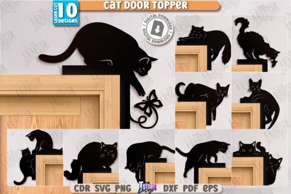 Cat Door Corner Laser Cut Bundle laser cut project