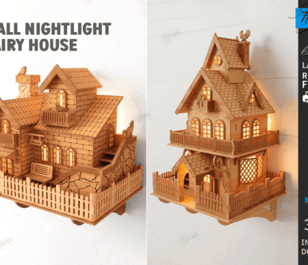 Fairy House Wall Nightlight Laser Bundle laser cut project
