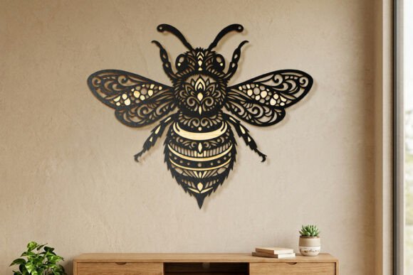 Laser Cut Bee Wall Decor SVG laser cut project