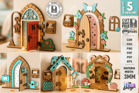 Tooth Fairy Door Laser Cut SVG Bundle laser cut project