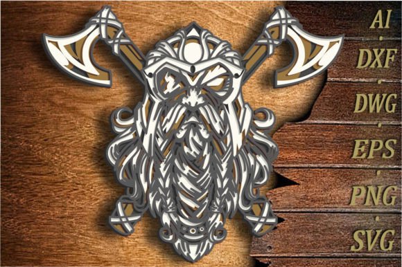 Viking Warrior Multilayer SVG Laser Cut File laser cut project