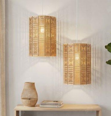 Wooden Pendant Light Shade Laser Cut File laser cut project